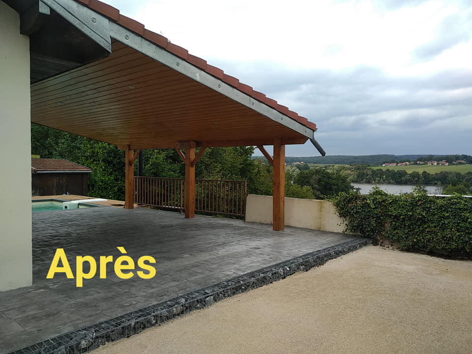 Terrasse après